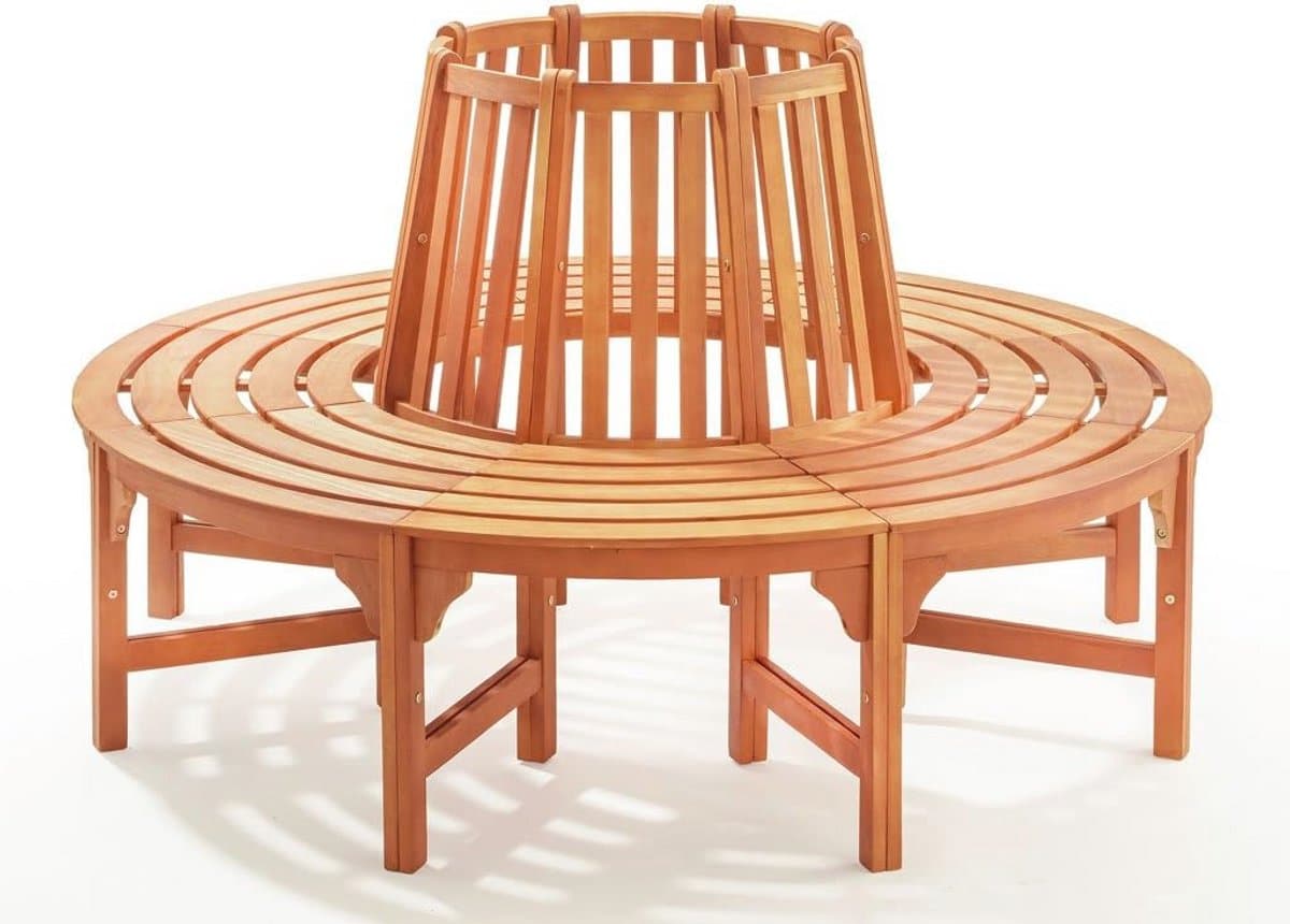 ronde boombank tuinbanken van hout in verschillende maten (360°)