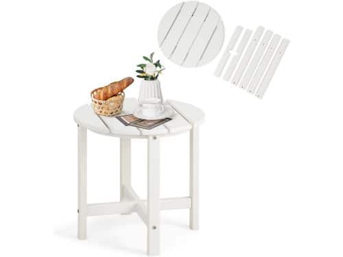 Ronde Buiten Bijzettafel van Recyclebaar HDPE - Weerbestendig Balkontafel