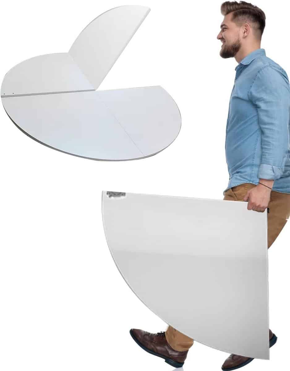 ronde klaptafel binnen en buiten Ø120 200cm in vieren opvouwbaar