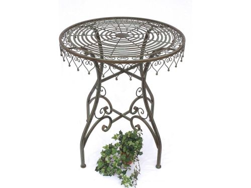 Ronde Klaptafel Bistrotafel Tuin Balkon - Antiek Metalen Design