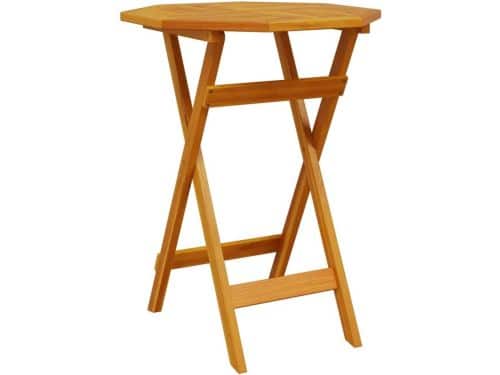 Ronde Klaptafel Ø60 cm Massief Acaciahout - Inklapbare Balkontafel