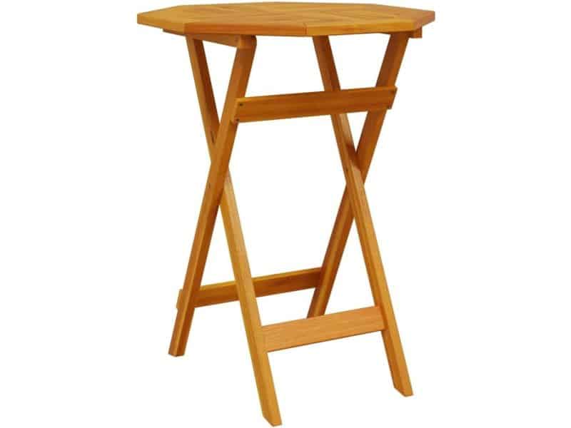 Ronde Klaptafel Ø60 cm Massief Acaciahout - Inklapbare Balkontafel