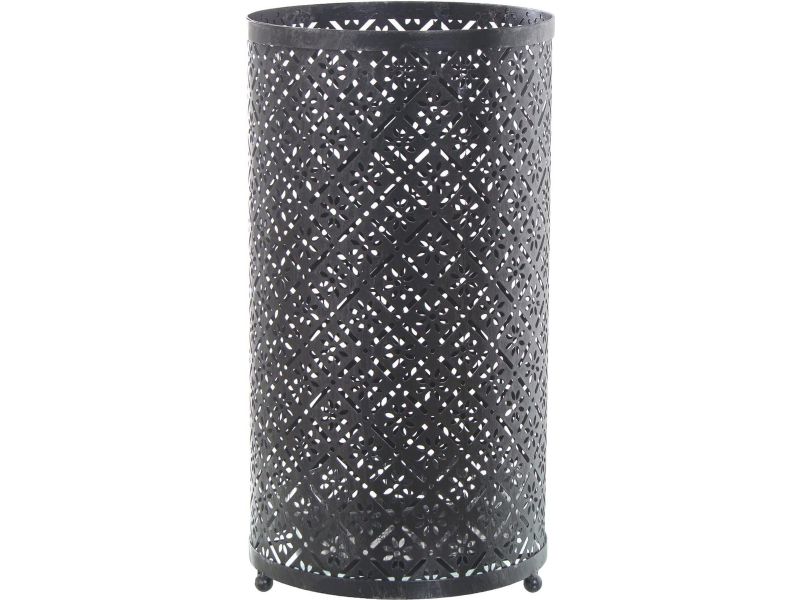 Ronde opengewerkte zilverkleurige metalen parasolvoet - Duurzaam en stabiel