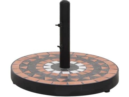 Ronde Parasolvoet 12kg - Terracotta Wit - Zwaar en Stabiel