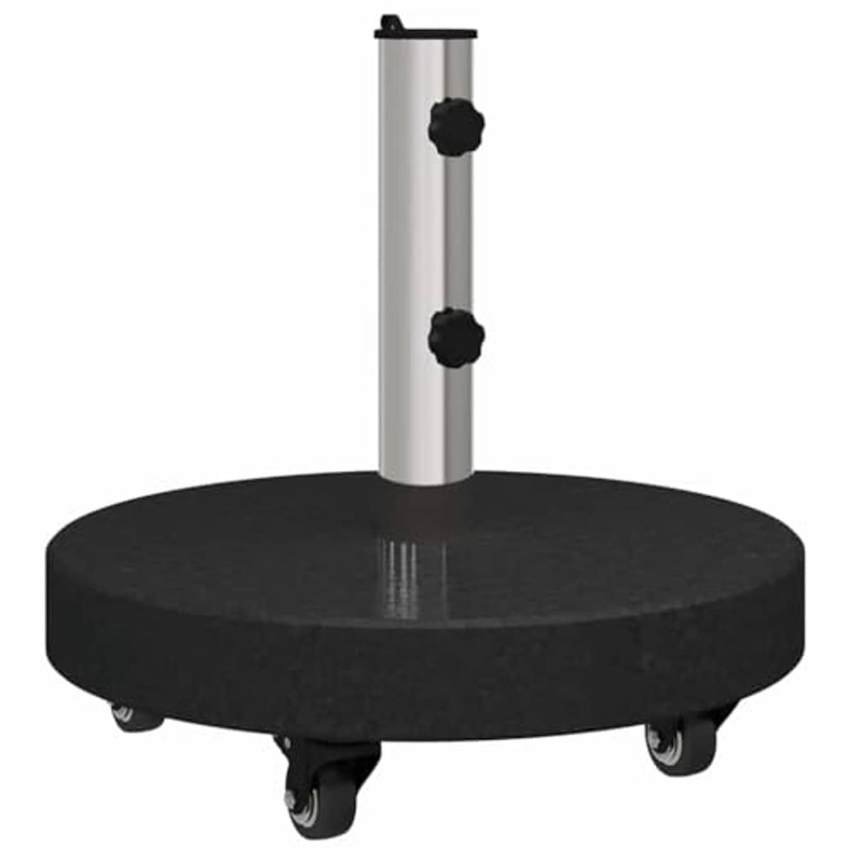 ronde parasolvoet met wielen voor Ø38/48mm poten 30kg zware