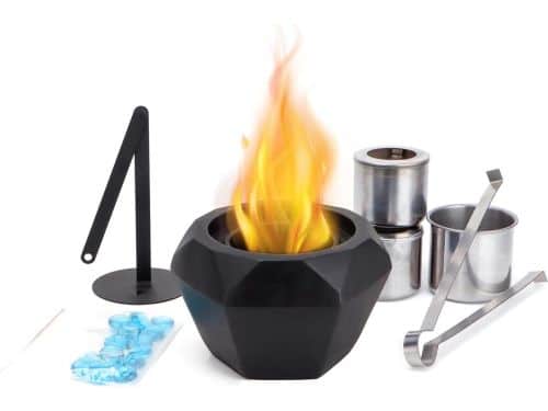 Rookloze Vuurput met Kleurrijke Steentjes - Draagbaar voor Tuin en