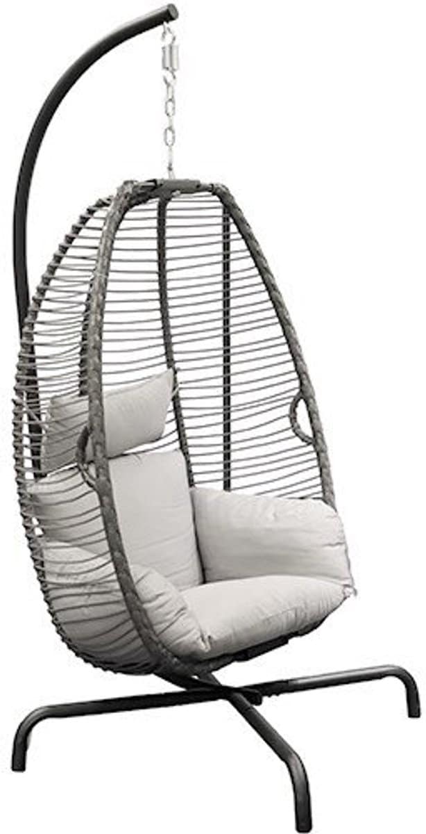 Rope hangstoel grijs