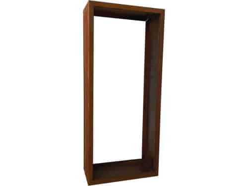 Ruim Brandhoutrek van Cortenstaal met Unieke Roestpatina - Voor buiten