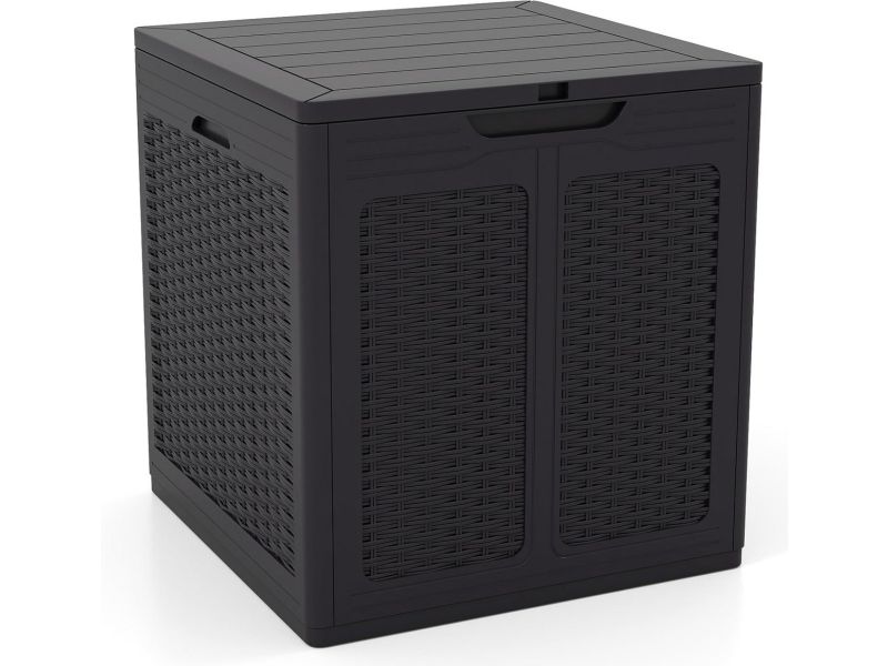 Ruime Kunststof Tuinbox 145L met Deksel - Waterdichte Buitenopslag