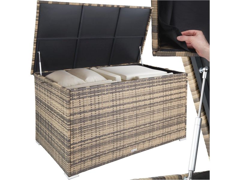 Ruime Tuin Opbergbox met Kussenopslag - Weerbestendig, Waterdicht & UV-bestendig