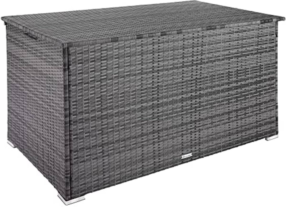 ruime tuinopbergbox met gasveren 750l wicker kussenbox
