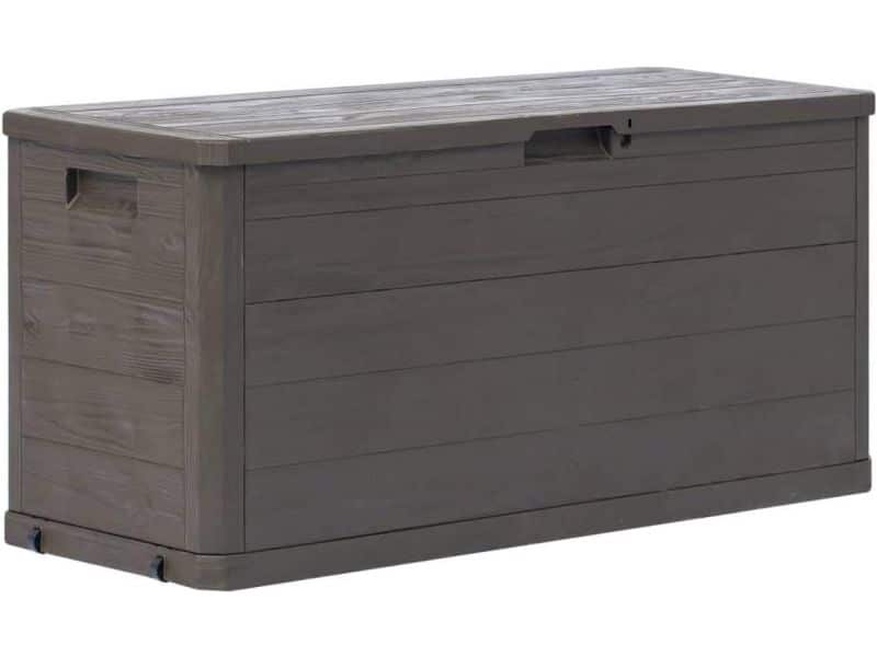 Ruime Tuinopbergdoos 280 Liter Kussenbox voor Buiten en Binnen Bruin