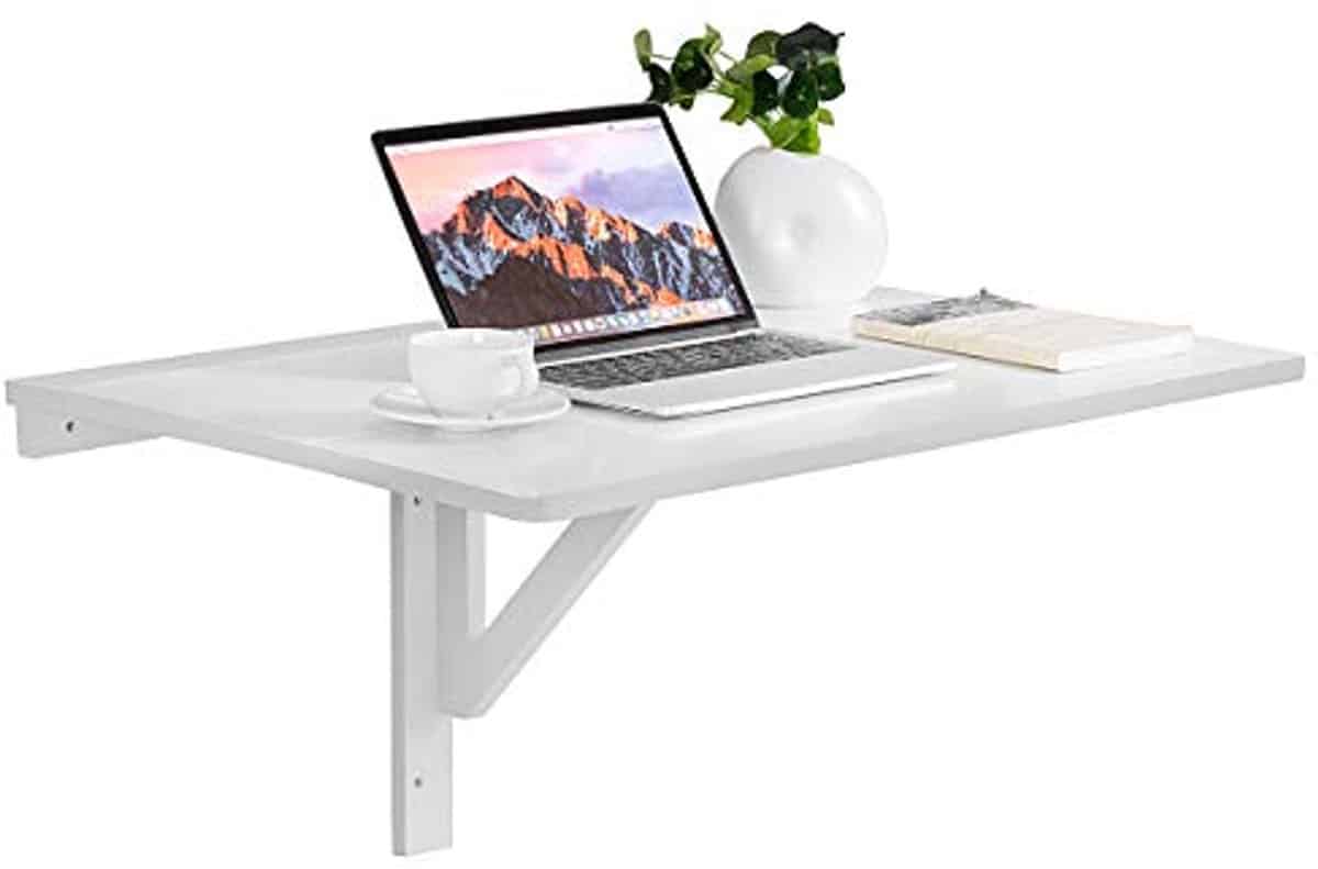 ruimtebesparende opklapbare wandtafel 80 x 60 x 45 cm