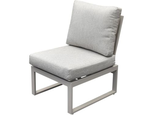 Saigon middenelement aluminium latte soft grey kussens
