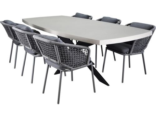 Salo Eagle dining tuinset 240x110xH77 cm 7 delig polystone