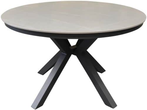 Samantha dining tuintafel 120xH75 cm rond antraciet keramisch blad