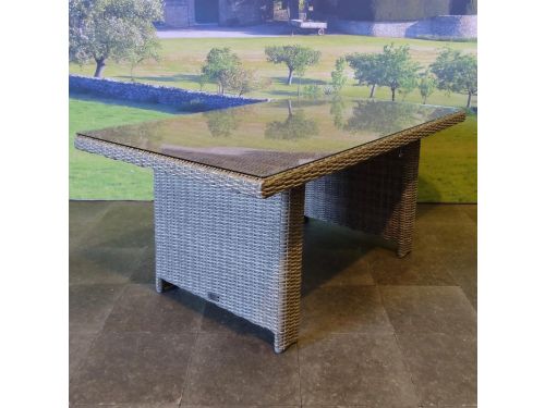 San Marino lounge-diningtafel 146x84,5xH66,5 cm grijs