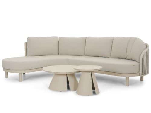 Santika Nanda/Cayora 50/80 cm hoek loungeset 4-delig