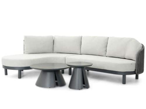 Santika Nanda/Cayora 50/80 cm hoek loungeset 4-delig