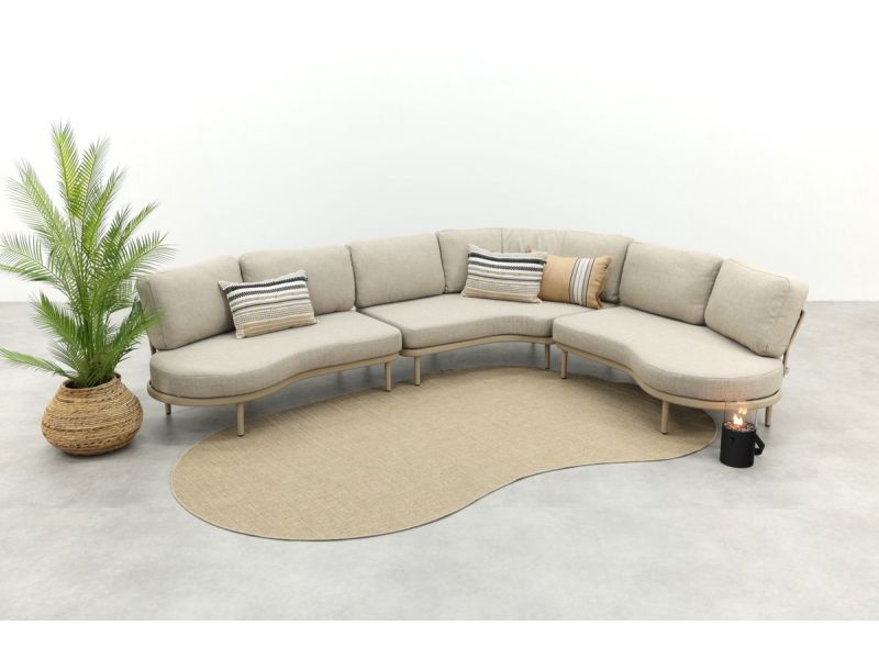 Saranda organische loungebank - Latte