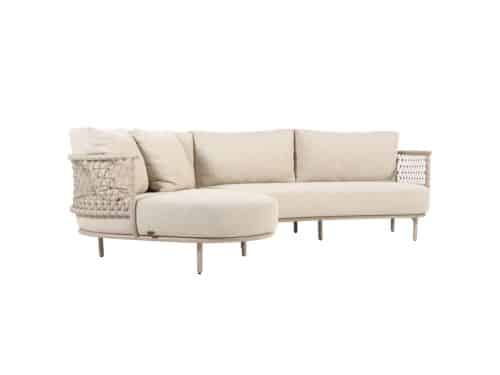 Sardinia chaise longue loungeset 2 delig aluminum latte laatste showroommodel 4 Seasons Outdoor