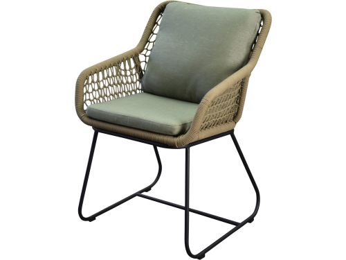 Savona dining tuinstoel rope olijf groen