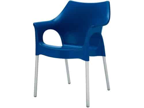 Scab Ola stapelbare kunststof tuinstoel - Blauw