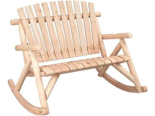 Schommelbank Hout 2 Zits Buitenbank Tuinbank 123x96x102cm