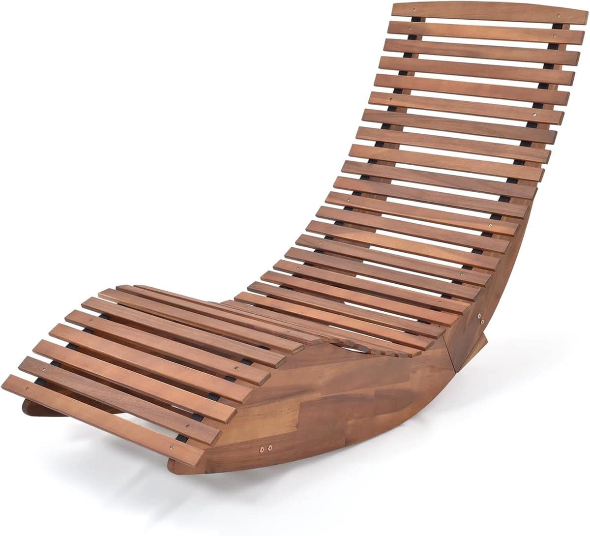 schommelbank hout acacia tuinbank rocking chair rustiek design