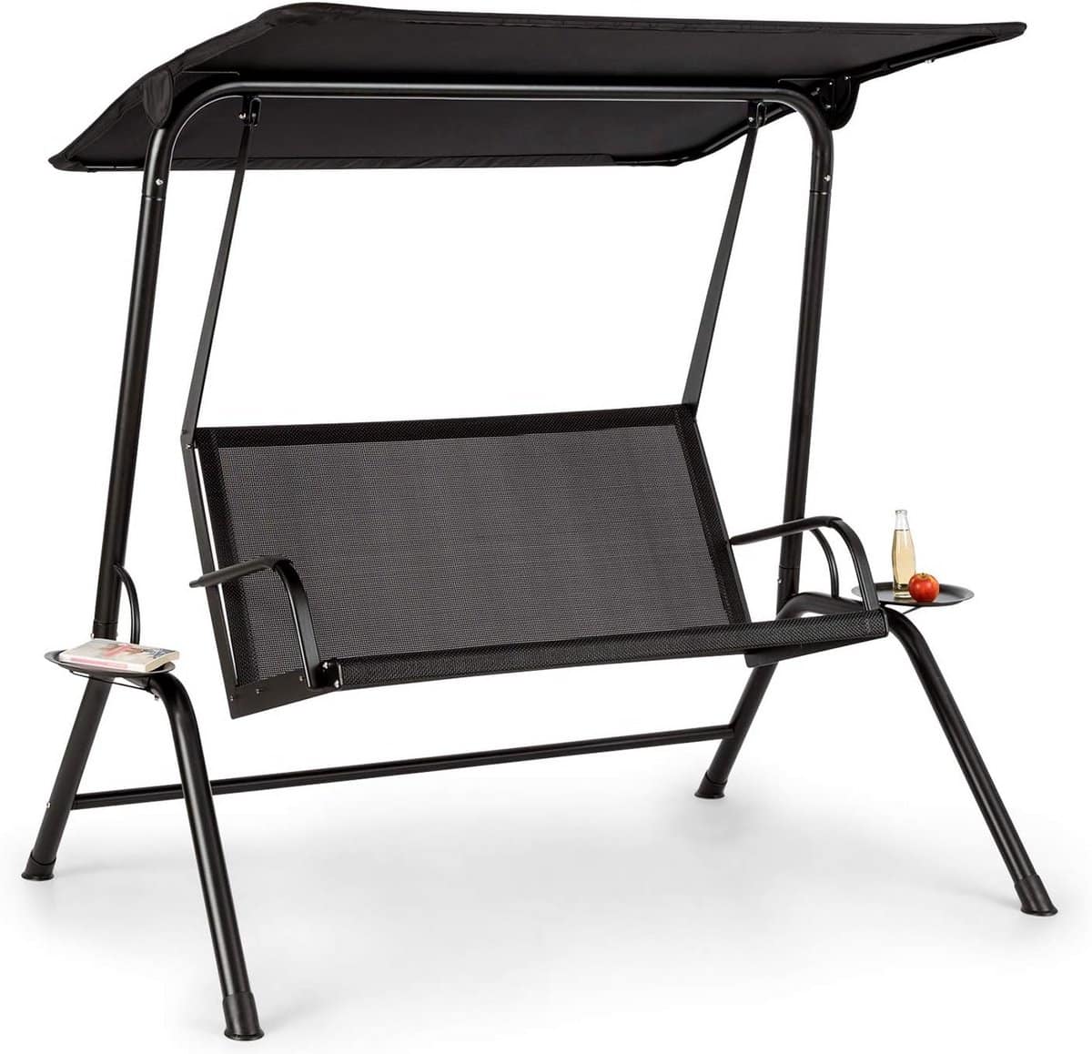 schommelbank voor 2 personen met zonnedak robuust stalen frame