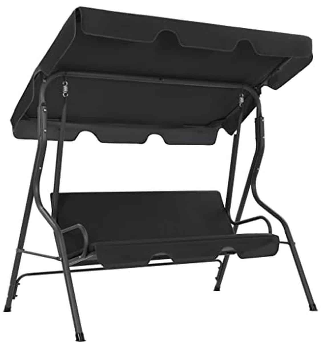 schommelbank voor buiten tuinbank met schaduw