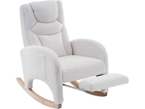 Schommelstoel - Relaxstoel - Hangstoel - Stoel Met Voetsteun