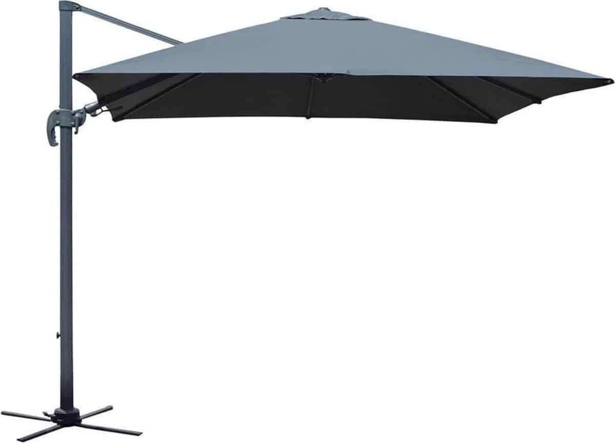 sens line borneo parasol 3 x 3m grijs grijs