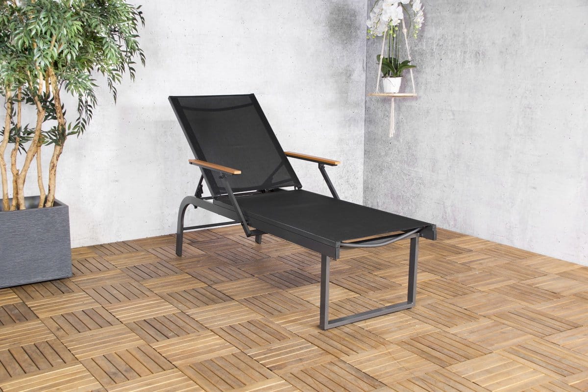 Sens-Line – Hawaii ligbed – verstelbaar – antraciet naturel