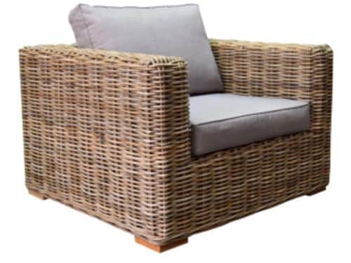 Serva lounge tuinstoel naturel rotan southend