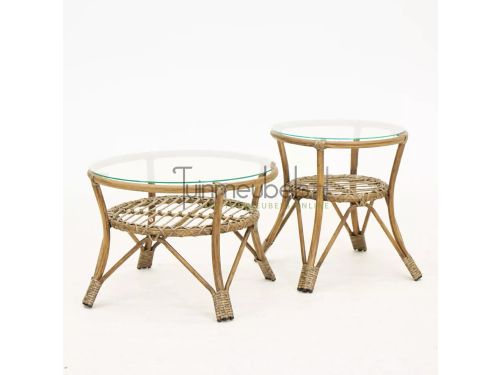 Set Bijzettafels Lester Nature Tafel Buiten Vita