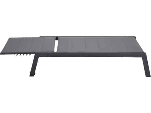 Set van 2 BARBADOS ligbedden in grijs textilene