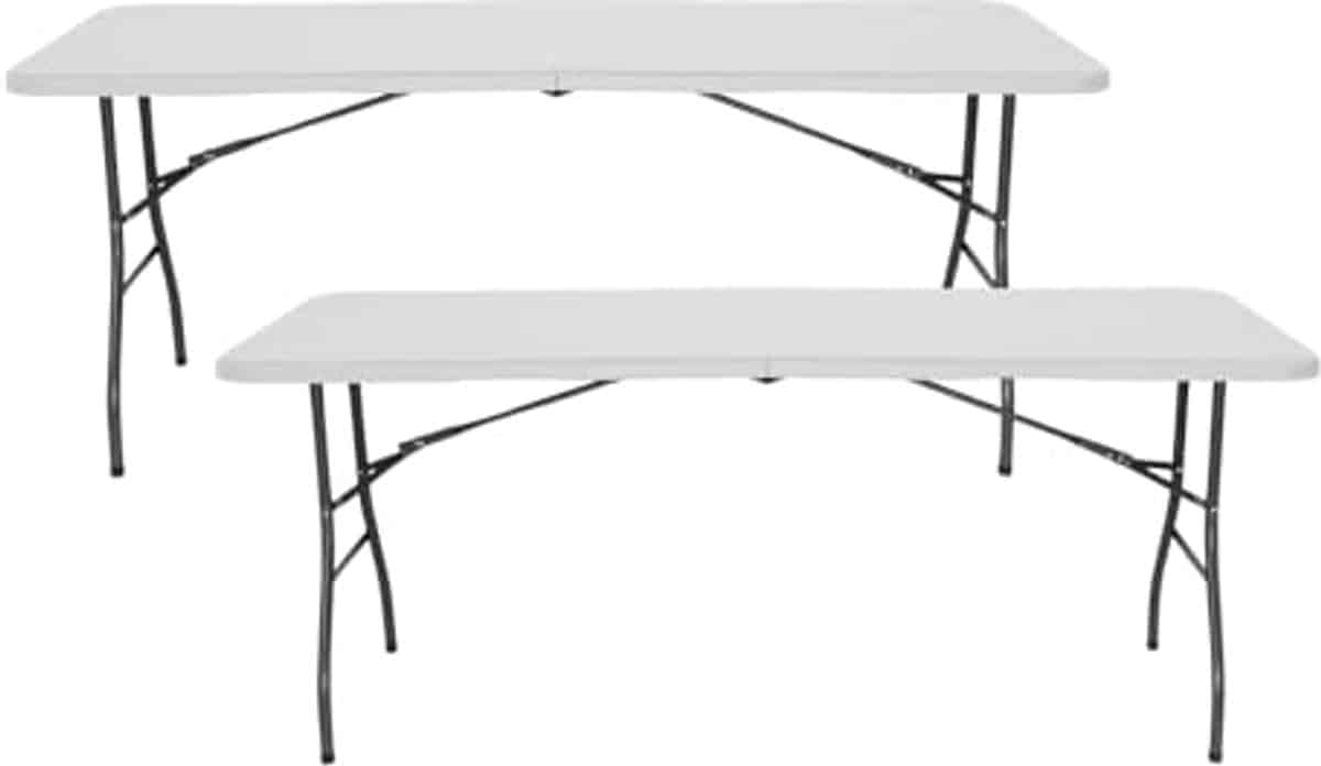 set van 2 multifunctionele klaptafels 180 cm ideaal voor