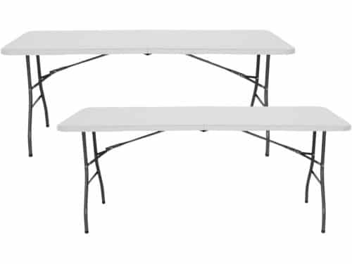 Set van 2 multifunctionele klaptafels 180 cm - Ideaal voor