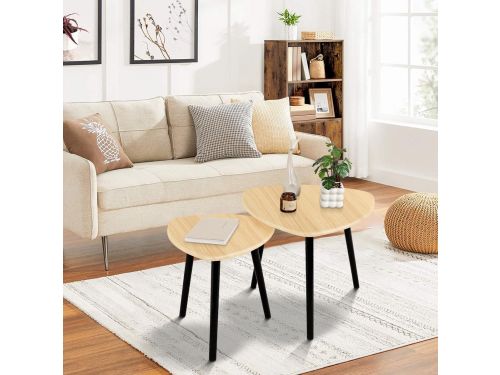 Set van 2 Nestende Driehoek Bijzettafels - Modern Minimalistisch voor