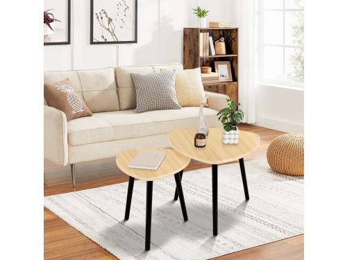 Set van 2 Nestende Driehoek Bijzettafels - Modern Minimalistisch voor