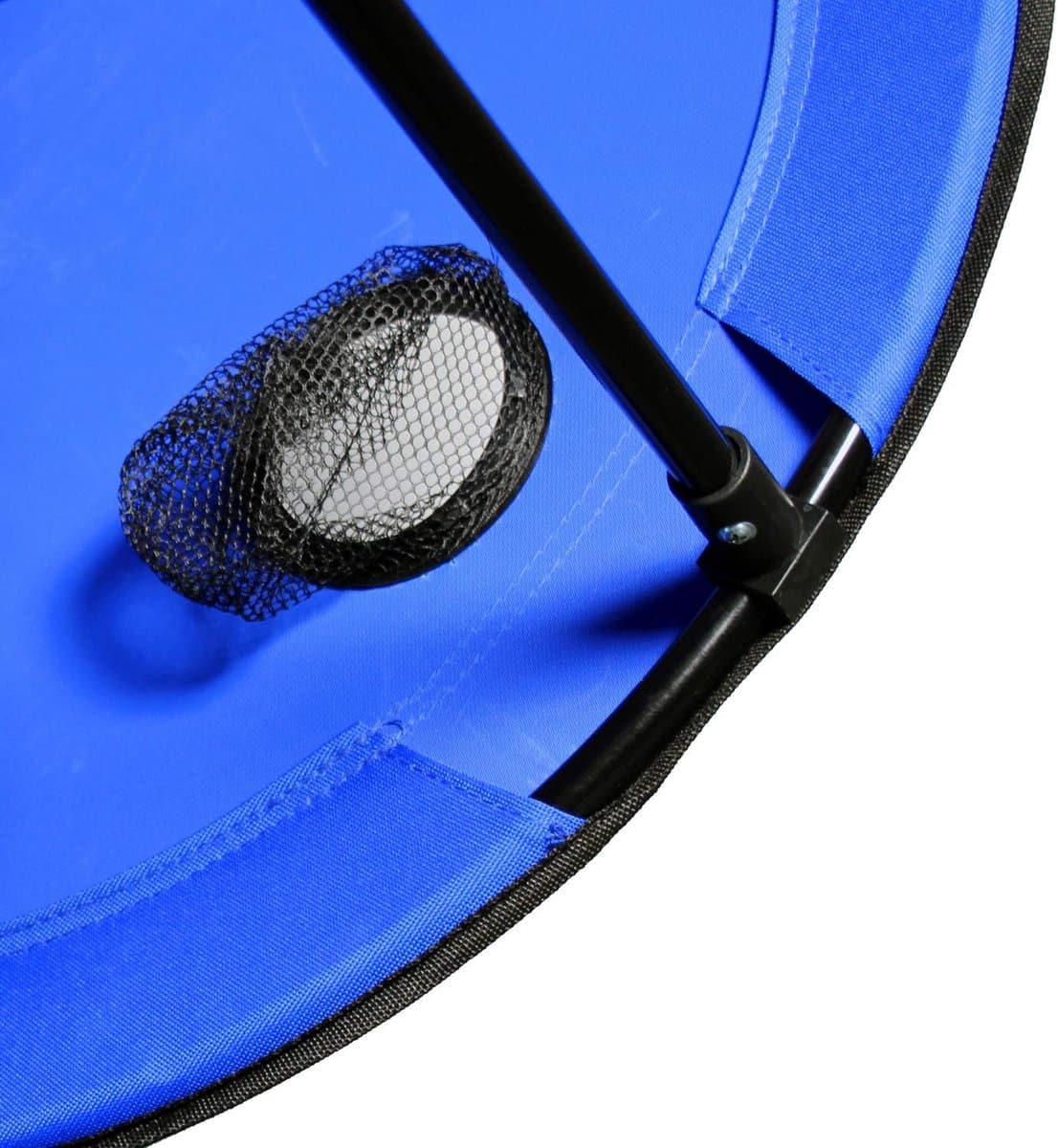 set van 3 opvouwbare klaptafels blauw 60 cm