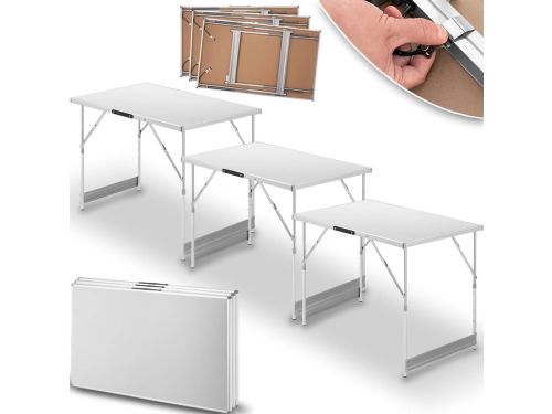 Set van 3 Verstelbare Klaptafels voor Buiten - Ideaal voor