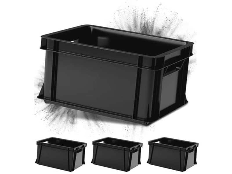 Set van 4 Opbergboxen 11 Liter - Stapelbare Kunststof Boxen