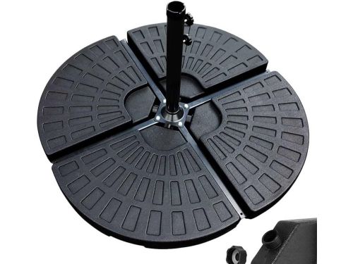 Set van 4 Vulbare Parasolvoeten voor Kruisstandaard - UV-bestendig Kunststof