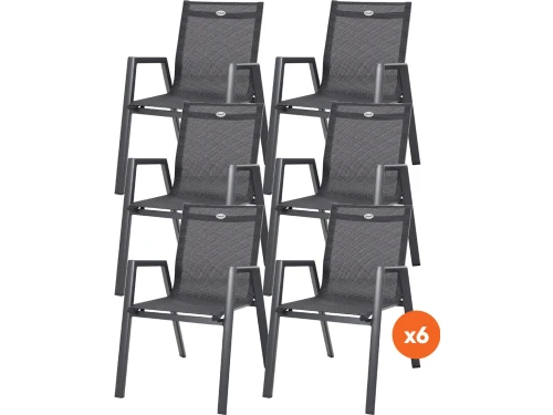Set van 6 - Hartman Napoli stapelstoel