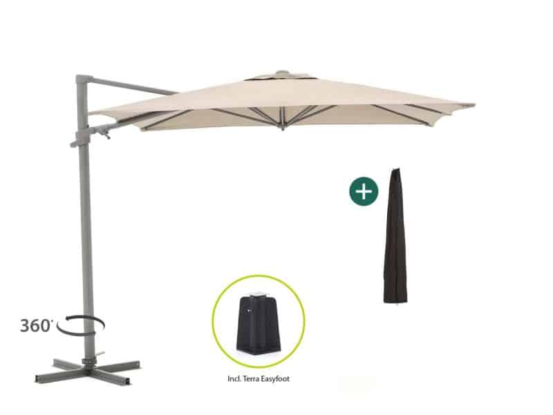 Shadowline Francisco zweefparasol 260x260cm - Laagste prijsgarantie!