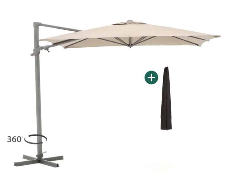 Shadowline Francisco zweefparasol 300x300cm - Laagste prijsgarantie!