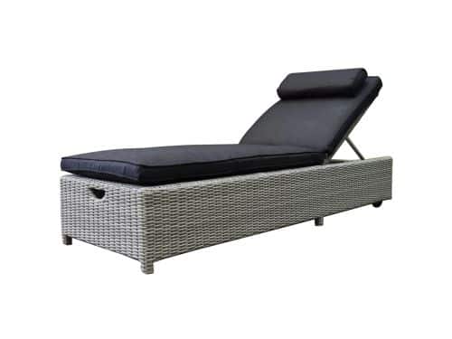 Showroommodel Thermen ligbed 189x65xH31 cm wit grijs