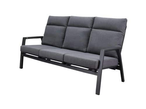 Showroommodel Vegas 3-zitsbank verstelbaar aluminium antraciet